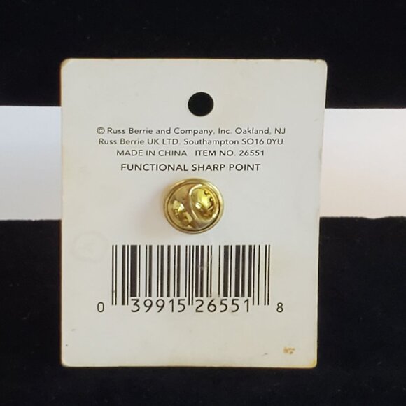 Vintage Russ Berrie Linda's Guardian Angel Lapel Brooch Pin Gold Tone - Picture 2 of 6